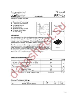 IRF7403TR datasheet  